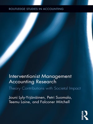 cover image of Interventionist Management Accounting Research